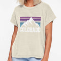 Rocky Moutains Purple Sunset Colorado T-Shirt - Aesthetic Graphic Men Women - T-Shirt, Sweatshirt, Hoodie