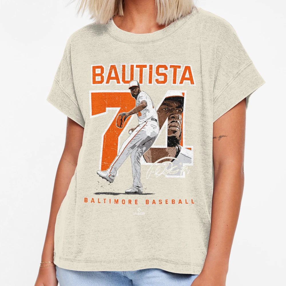 Number And Portrait Felix Bautista T-Shirt - Minimalist Print Unisex - T-Shirt, Sweatshirt, Hoodie
