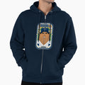 Baseball Blue Pinstripes Rhubarb Hoodie - Casual Everyday Wear Unisex - T-Shirt, Sweatshirt, Hoodie