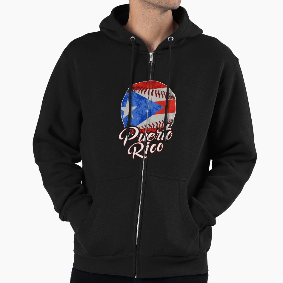 Puerto Rican Baseball Flag Boricua T-Shirt - Minimalist Print Men Women - T-Shirt, Sweatshirt, Hoodie