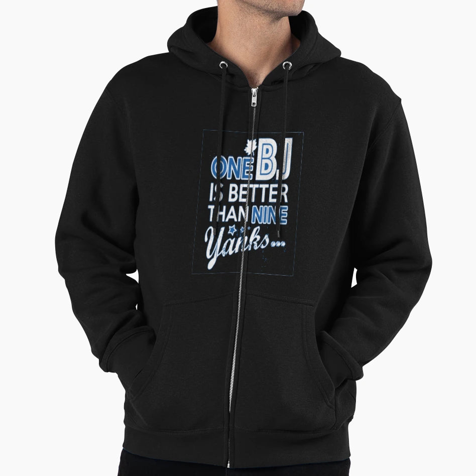 Bj Is Better Than Yank Hoodie - Fun Novelty Design Unisex - T-Shirt, Sweatshirt, Hoodie