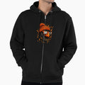 Orange Black Bird Portrait Winter Hoodie - Casual Everyday Wear for Adults - T-Shirt, Sweatshirt, Hoodie