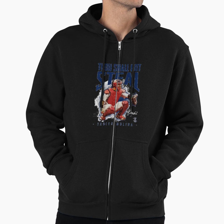 Yadier Molina Thou Shall Not Steal Hoodie - Casual Everyday Wear for Adults - T-Shirt, Sweatshirt, Hoodie
