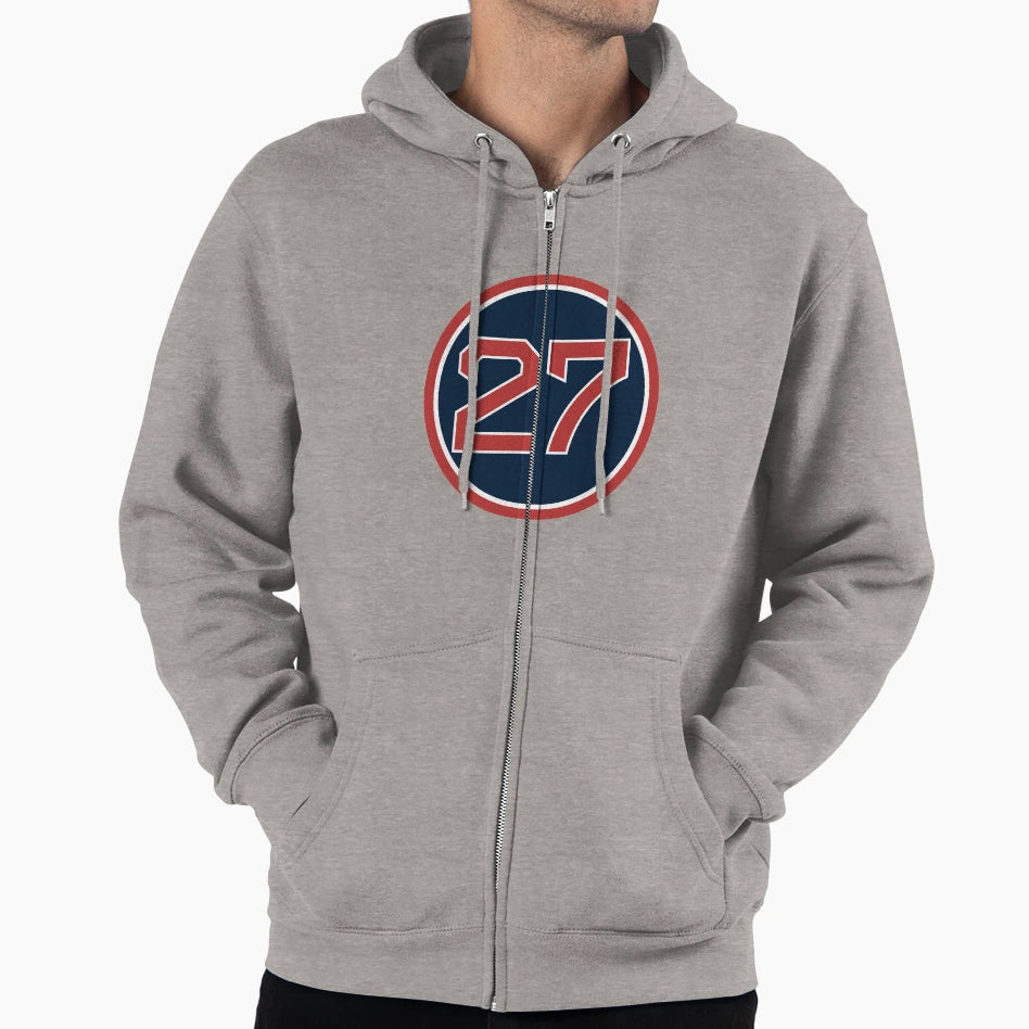 Carlton Fisk 27 Jersey Number Hoodie - Fun Novelty Design for Adults - T-Shirt, Sweatshirt, Hoodie