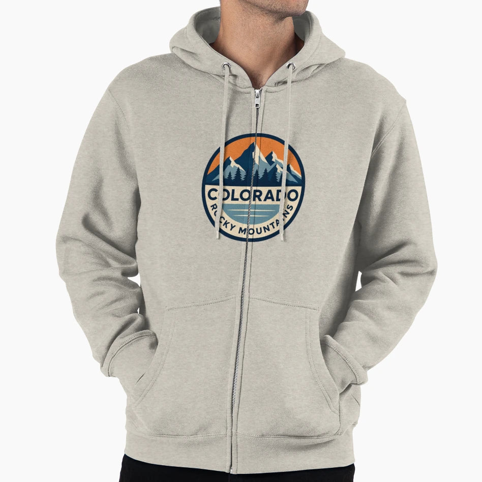 Colorado Rocky Mountains Hoodie - Minimalist Print for Adults - T-Shirt, Sweatshirt, Hoodie