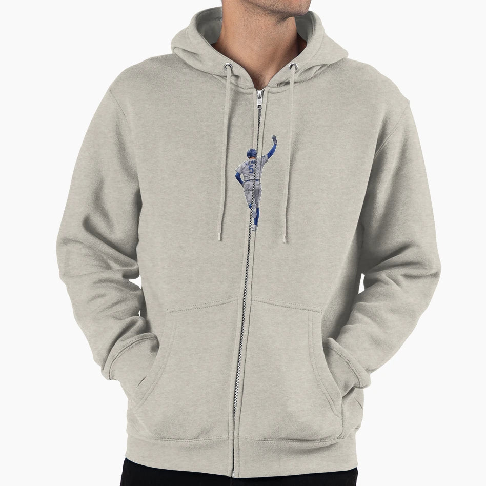 Freddie Freeman 5 Celebration Hoodie - Fun Novelty Design Men Women - T-Shirt, Sweatshirt, Hoodie