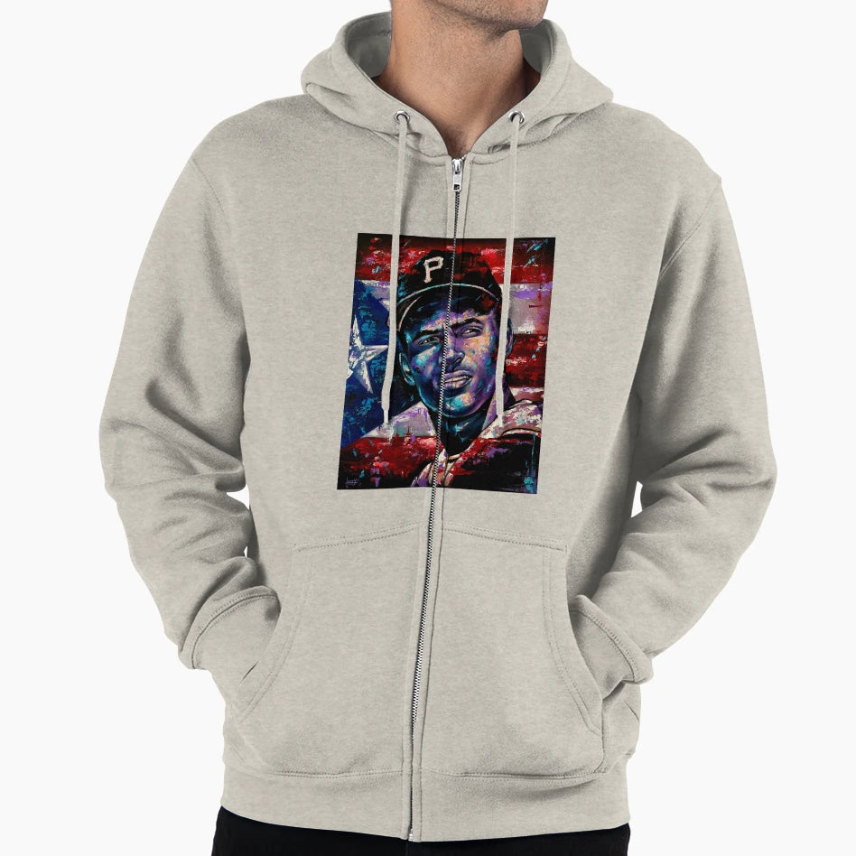 Roberto Clemente Hoodie - Unique Graphic for Adults - T-Shirt, Sweatshirt, Hoodie