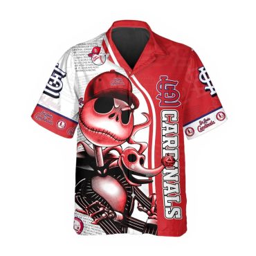 St. Louis Cardinals Skeleton Swagger Hawaiian - Adult & Kids T-Shirts, Sweatshirts & Hoodies apparel design preview 1