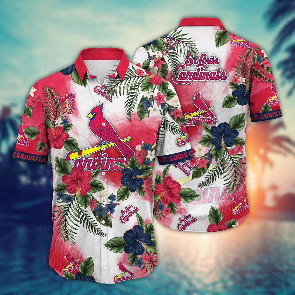 St. Louis Cardinals MLB Hawaiian Evening Strollstime - Adult & Kids T-Shirts, Sweatshirts & Hoodies apparel design preview 1