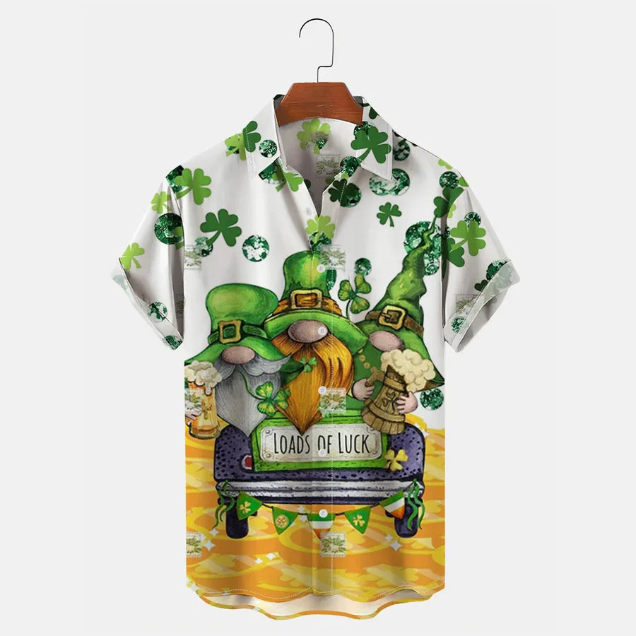 St. Patrick's Trendy Hawaiian Men's Car Short Sleeve - Adult & Kids T-Shirts, Sweatshirts & Hoodies apparel design preview 1