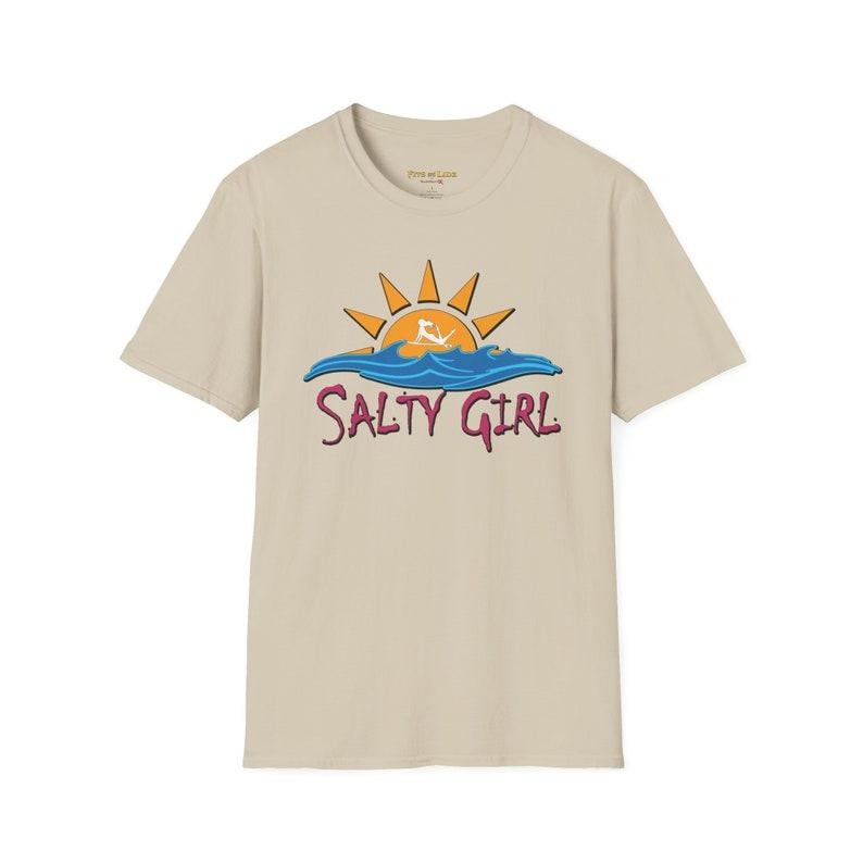Beach Salty Girl Surfer 02 - Adult & Kids T-Shirts, Sweatshirts & Hoodies apparel design preview 1
