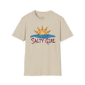 Beach Salty Girl Surfer 02 - Adult & Kids T-Shirts, Sweatshirts & Hoodies apparel design preview 1