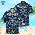 Summer Beach Hawaiian Cowboys with Coconuts - Adult & Kids T-Shirts, Sweatshirts & Hoodies apparel design preview 1