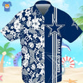 Summer Hawaiian Cowboys with Turtle Floral Print - Adult & Kids T-Shirts, Sweatshirts & Hoodies apparel design preview 1