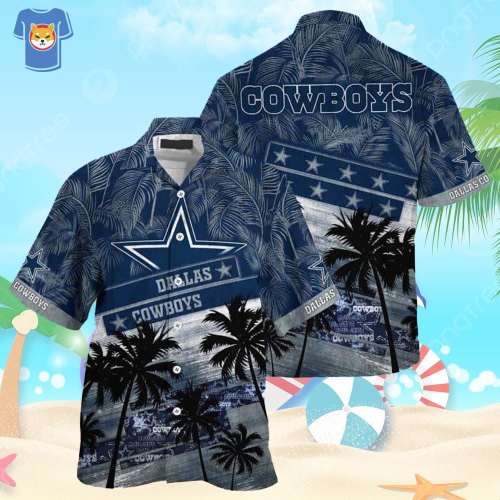 Summer Vacation Dallas Cowboys Hawaiian Football Gift - Adult & Kids T-Shirts, Sweatshirts & Hoodies apparel design preview 1