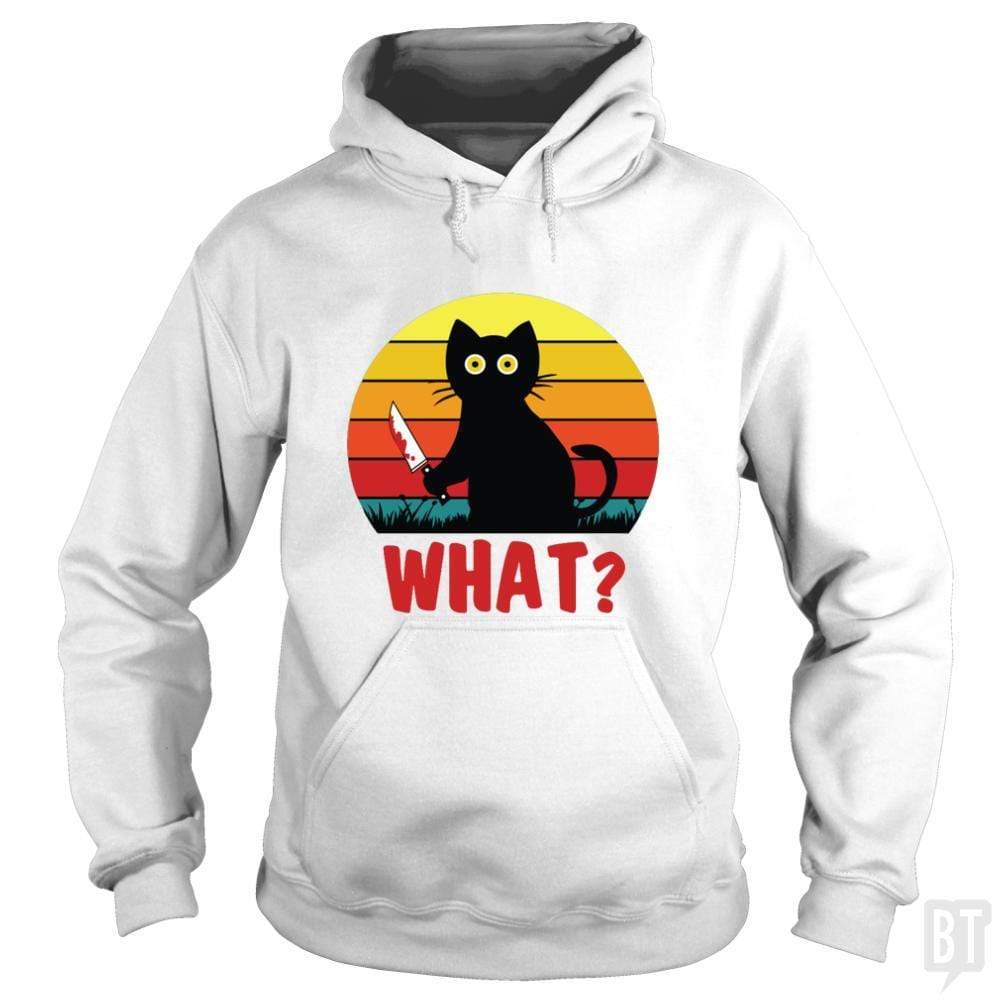 Retro Murderous Cat - Adult & Kids T-Shirts, Sweatshirts & Hoodies apparel design preview 1
