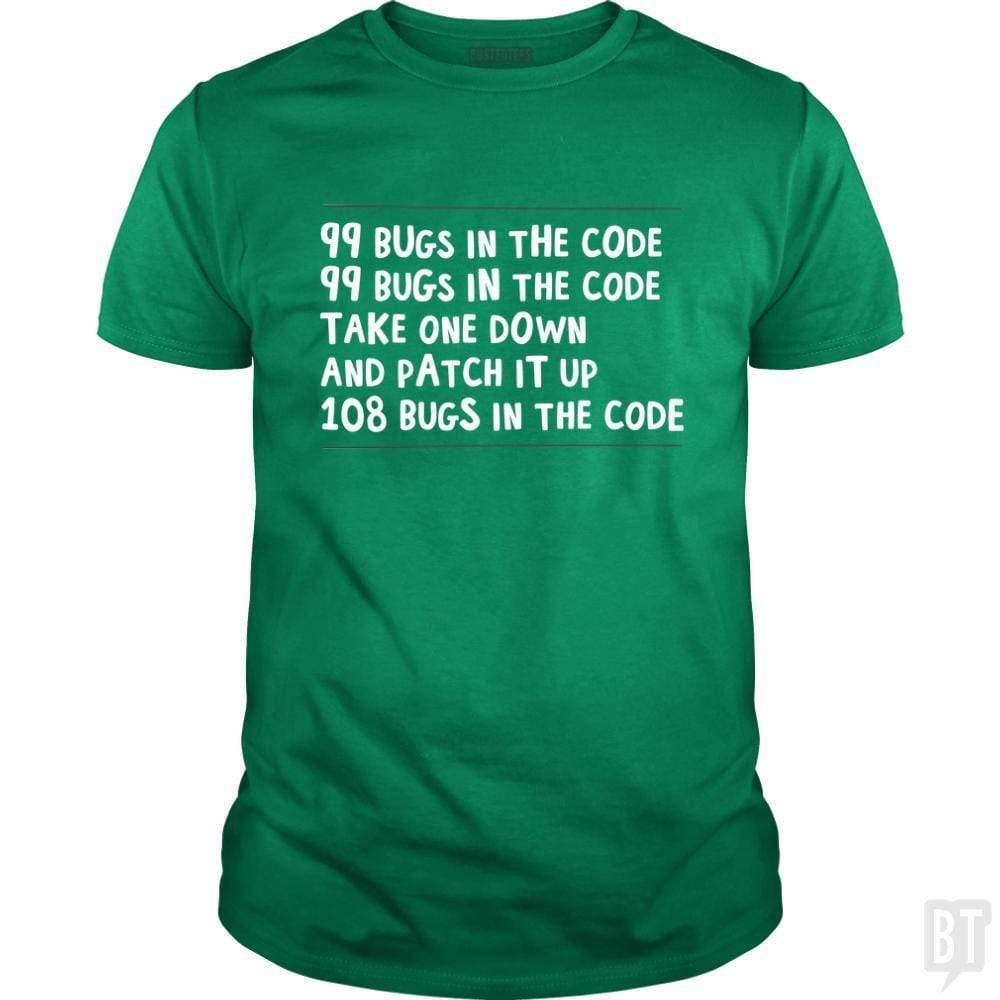 99 Bugs In The Code - Adult & Kids T-Shirts, Sweatshirts & Hoodies apparel design preview 1