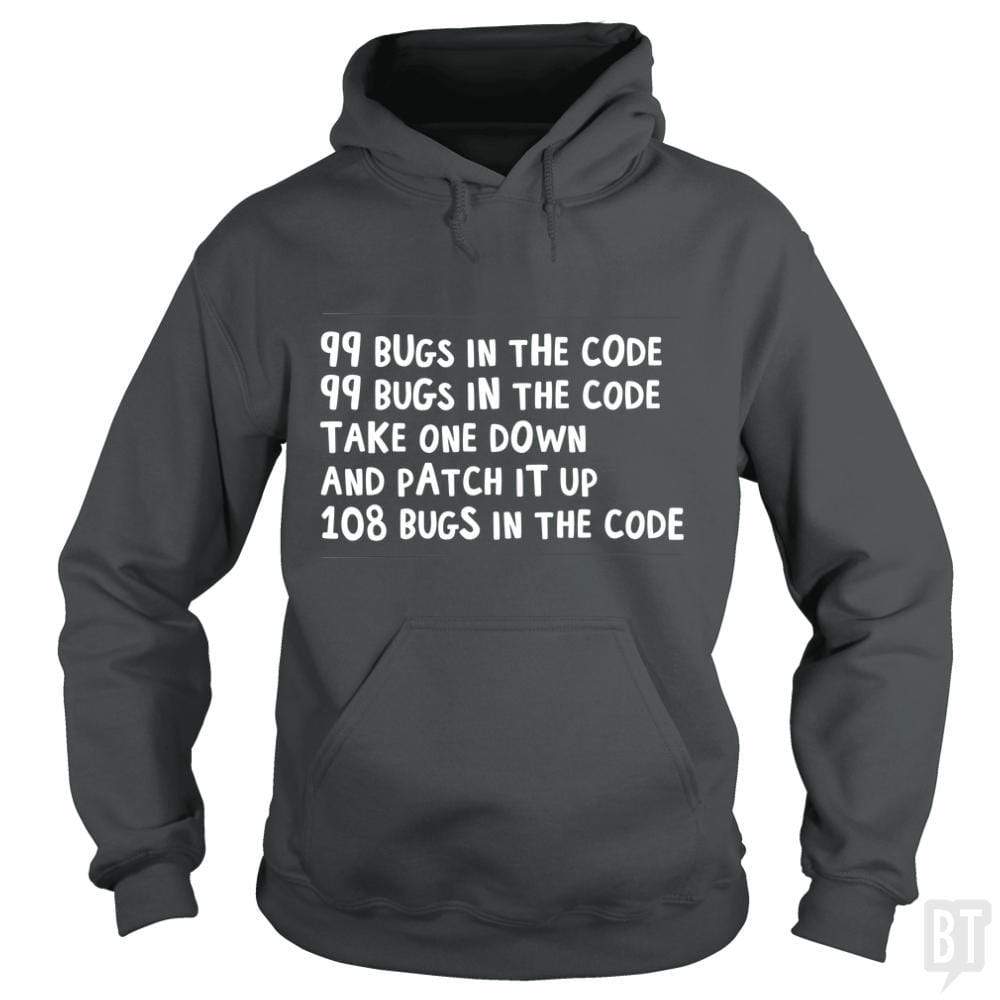 99 Bugs In The Code - Adult & Kids T-Shirts, Sweatshirts & Hoodies apparel design preview 1