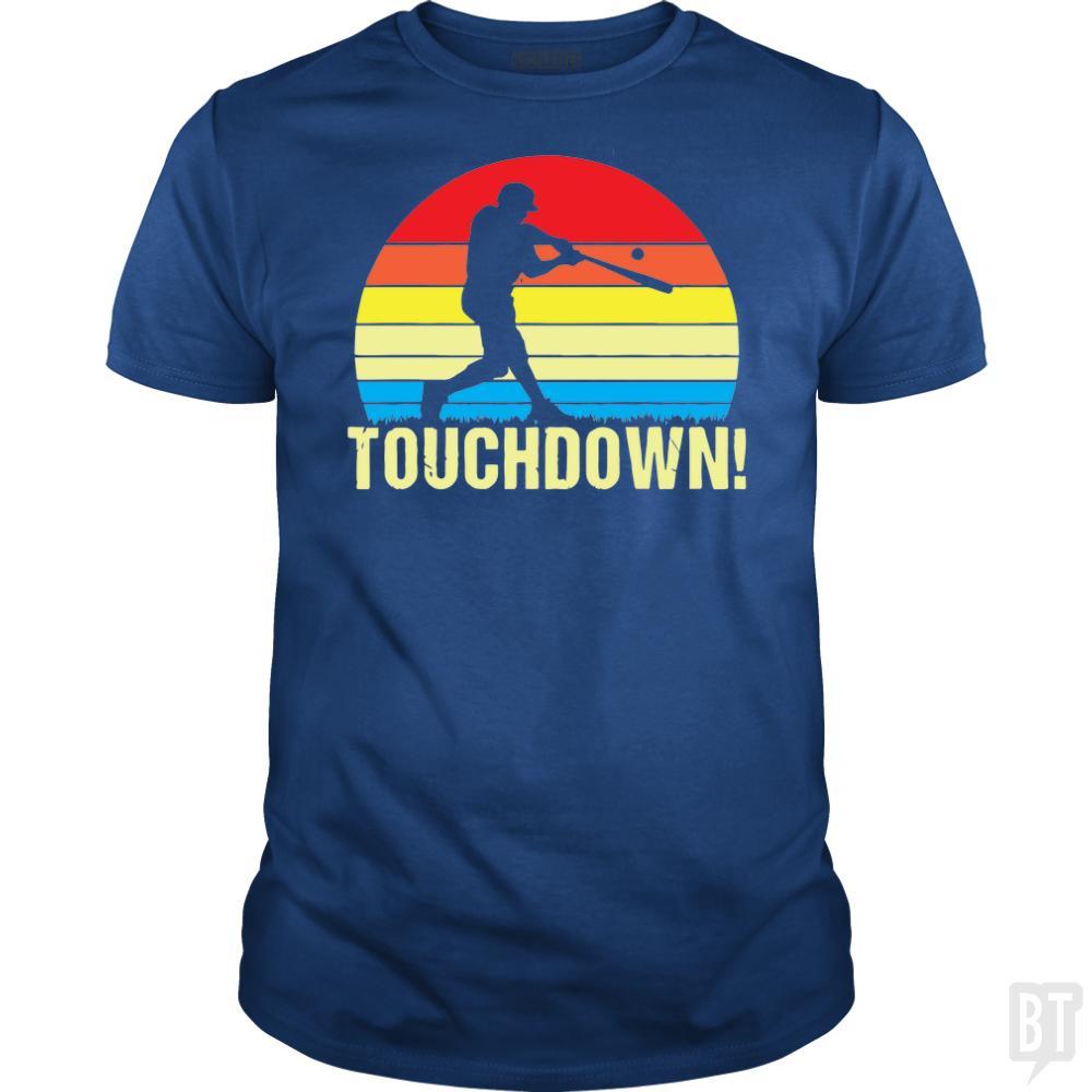 Touchdown Baseball - Adult & Kids T-Shirts, Sweatshirts & Hoodies apparel design preview 1