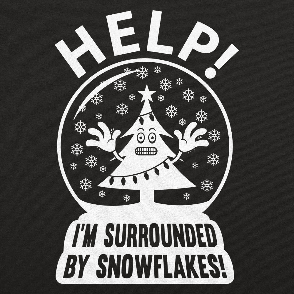 Surrounded By Snowflakes - Adult & Kids T-Shirts, Sweatshirts & Hoodies apparel design preview 1