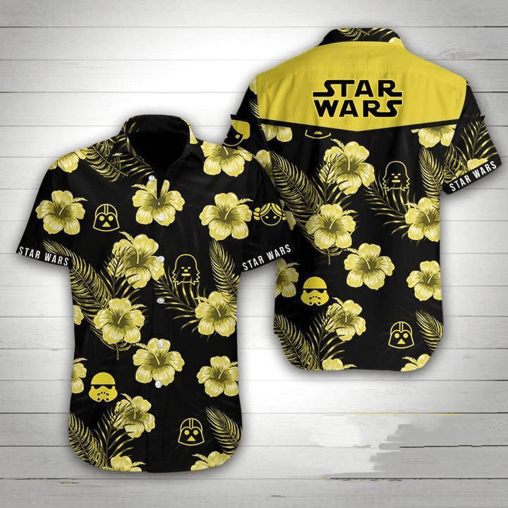 Sw Hawaiian Darth Vader Chewbacca Stormtrooper Heads - Adult & Kids T-Shirts, Sweatshirts & Hoodies apparel design preview 1