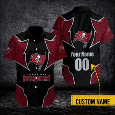 Tampa Bay Buccaneers Red Diamond Texture Hawaiian - Adult & Kids T-Shirts, Sweatshirts & Hoodies apparel design preview 1