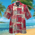 Tampa Bay Buccaneers Short Sleeve Button Up Tropical - Adult & Kids T-Shirts, Sweatshirts & Hoodies apparel design preview 1