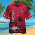 Tampa Bay Buccaneers Short Sleeve Button Up Tropical - Adult & Kids T-Shirts, Sweatshirts & Hoodies apparel design preview 1