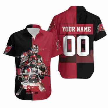 Tampa Bay Buccaneers Siege The Day Hawaiian - Adult & Kids T-Shirts, Sweatshirts & Hoodies apparel design preview 1
