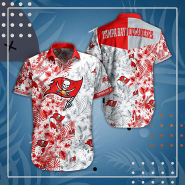 Tampa Bay Buccaneers Tropical Buccaneer Hawaiian - Adult & Kids T-Shirts, Sweatshirts & Hoodies apparel design preview 1