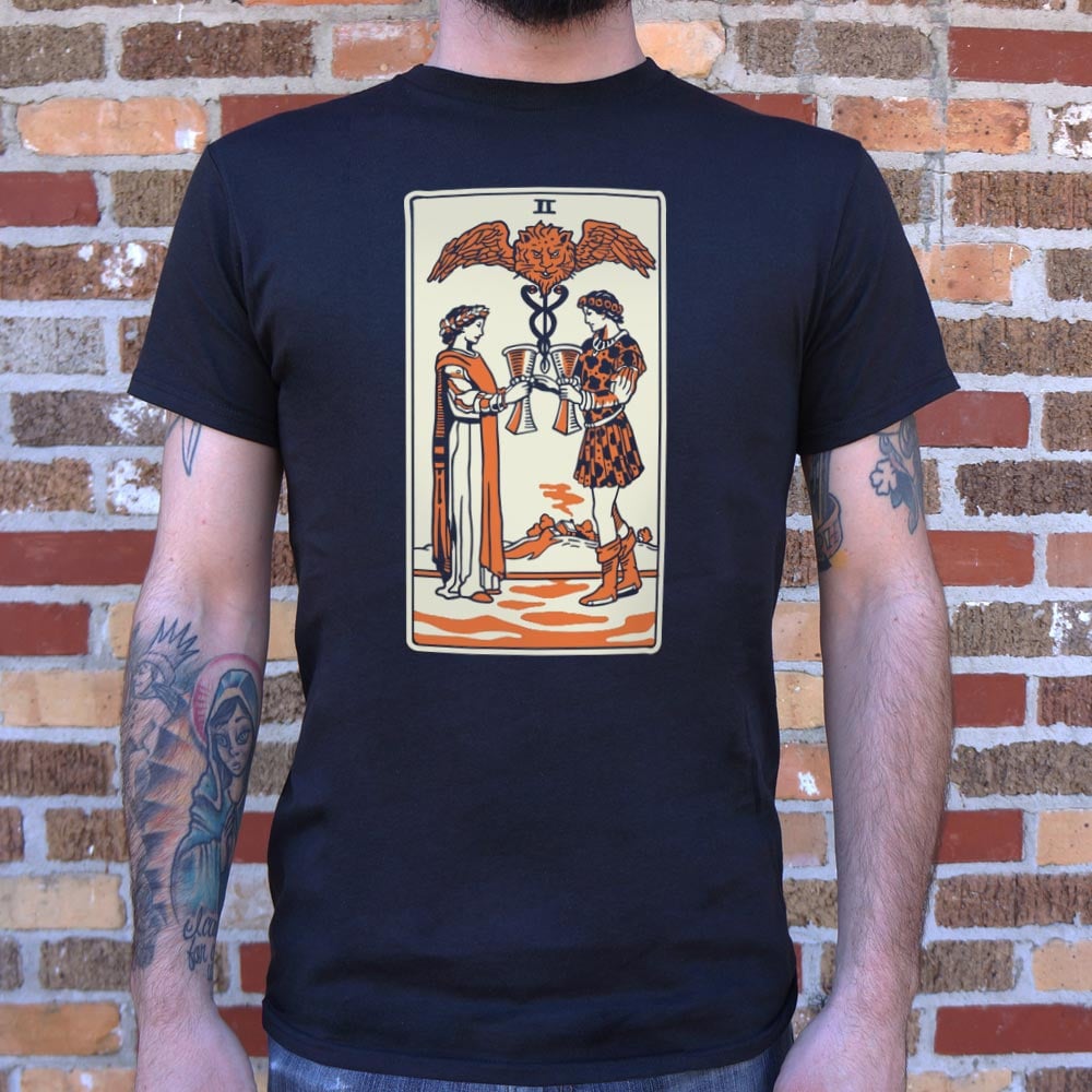 Tarot Two Of Cups - Adult & Kids T-Shirts, Sweatshirts & Hoodies apparel design preview 1