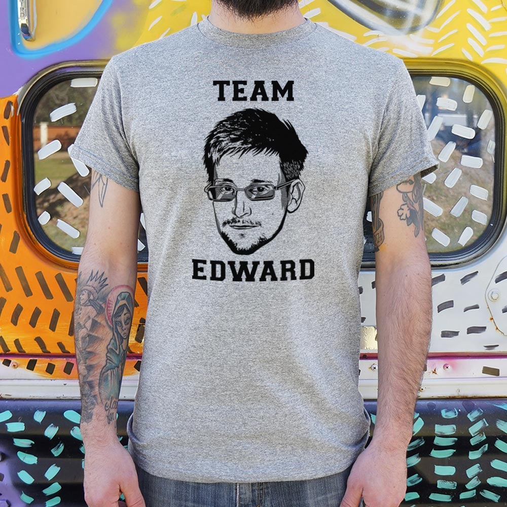 Team Edward Snowden - Adult & Kids T-Shirts, Sweatshirts & Hoodies apparel design preview 1