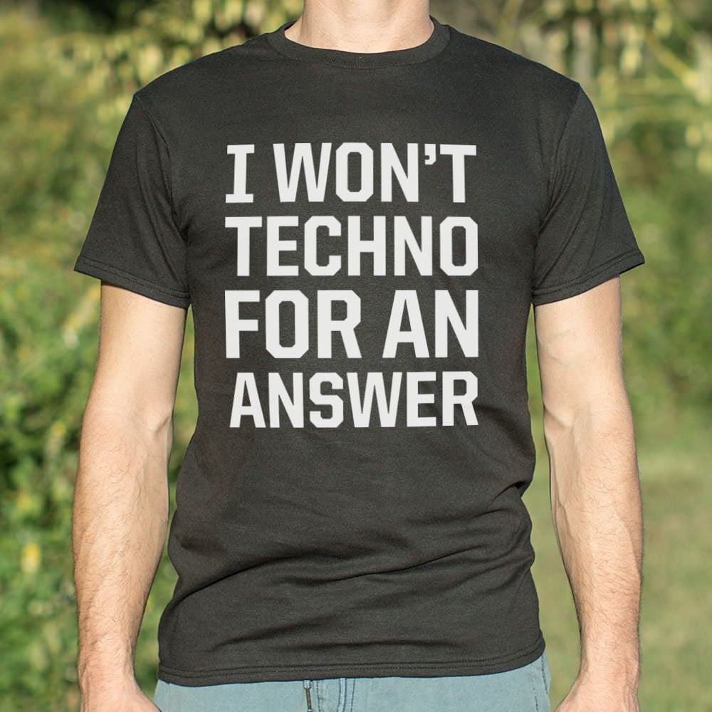Techno For An Answer - Adult & Kids T-Shirts, Sweatshirts & Hoodies apparel design preview 1