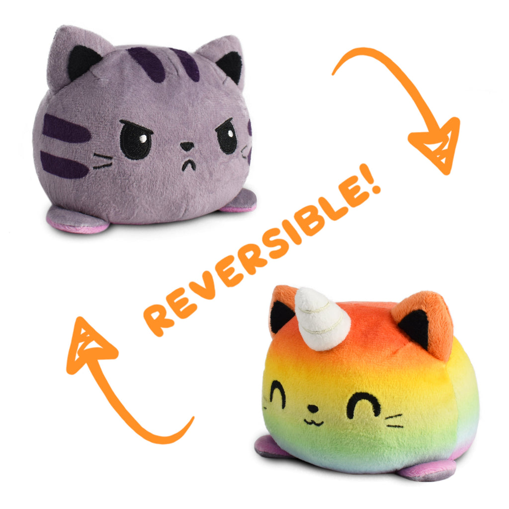 TeeTurtle Reversible Cat Kittencorn Plushie - Adult & Kids T-Shirts, Sweatshirts & Hoodies apparel design preview 1