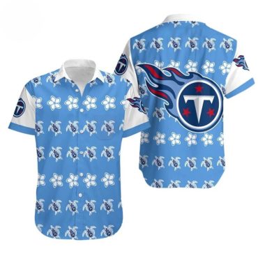 Tennessee Titans Floral Flame Hawaiian - Adult & Kids T-Shirts, Sweatshirts & Hoodies apparel design preview 1