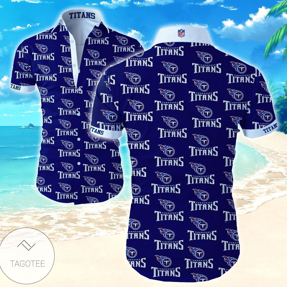 Tennessee Titans Funny Design Hawaiian Look - Adult & Kids T-Shirts, Sweatshirts & Hoodies apparel design preview 1