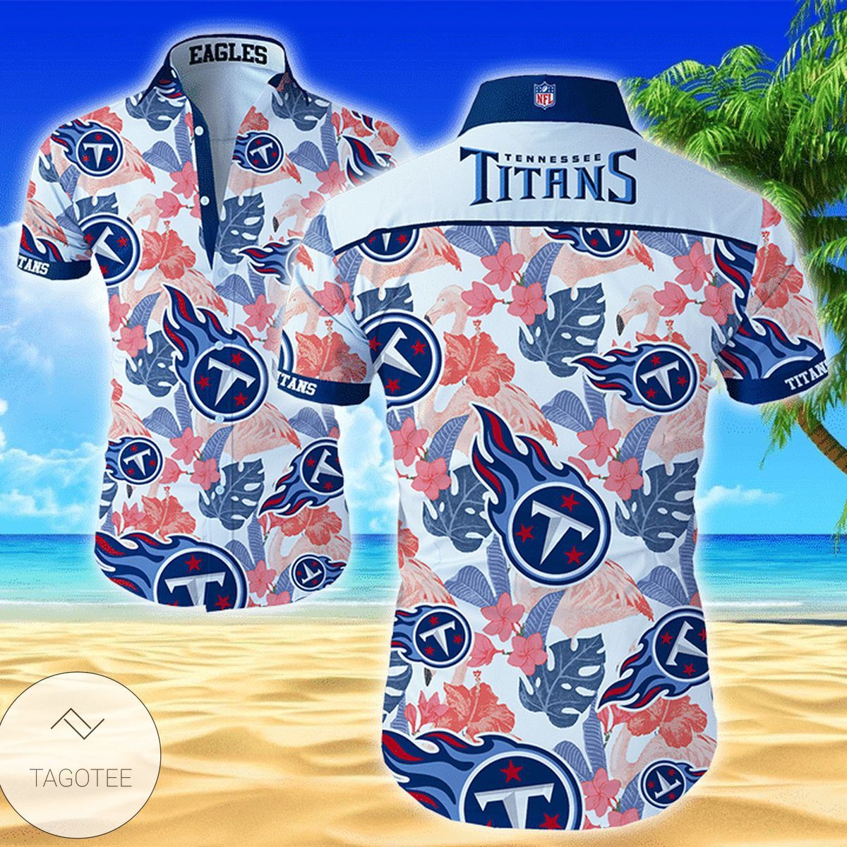 Tennessee Titans Funny Hawaiian For Men - Adult & Kids T-Shirts, Sweatshirts & Hoodies apparel design preview 1
