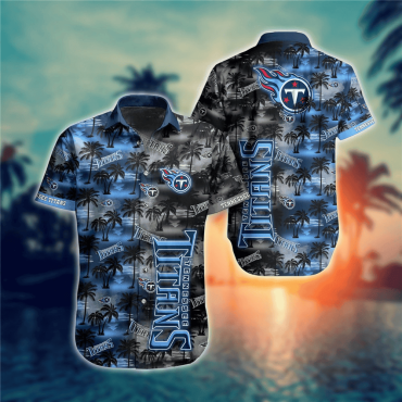 Tennessee Titans Palm Horizon Hawaiian - Adult & Kids T-Shirts, Sweatshirts & Hoodies apparel design preview 1