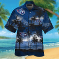 Tennessee Titans Short Sleeve Button Up Tropical - Adult & Kids T-Shirts, Sweatshirts & Hoodies apparel design preview 1