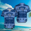Tennessee Titans Short Sleeve Button Up Tropical - Adult & Kids T-Shirts, Sweatshirts & Hoodies apparel design preview 1