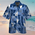 Tennessee Titans Short Sleeve Button Up Tropical - Adult & Kids T-Shirts, Sweatshirts & Hoodies apparel design preview 1