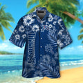 Tennessee Titans Short Sleeve Button Up Tropical - Adult & Kids T-Shirts, Sweatshirts & Hoodies apparel design preview 1
