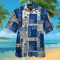Tennessee Titans Short Sleeve Button Up Tropical - Adult & Kids T-Shirts, Sweatshirts & Hoodies apparel design preview 1