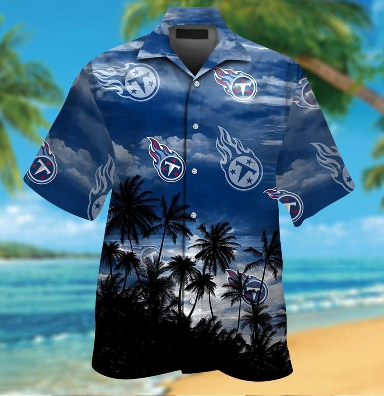 Tennessee Titans Vibrant Hawaiian Unique Design - Adult & Kids T-Shirts, Sweatshirts & Hoodies apparel design preview 1