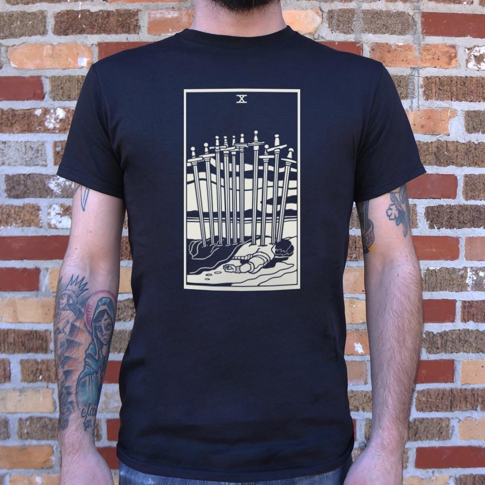 Tarot Ten of Swords - Adult & Kids T-Shirts, Sweatshirts & Hoodies apparel design preview 1