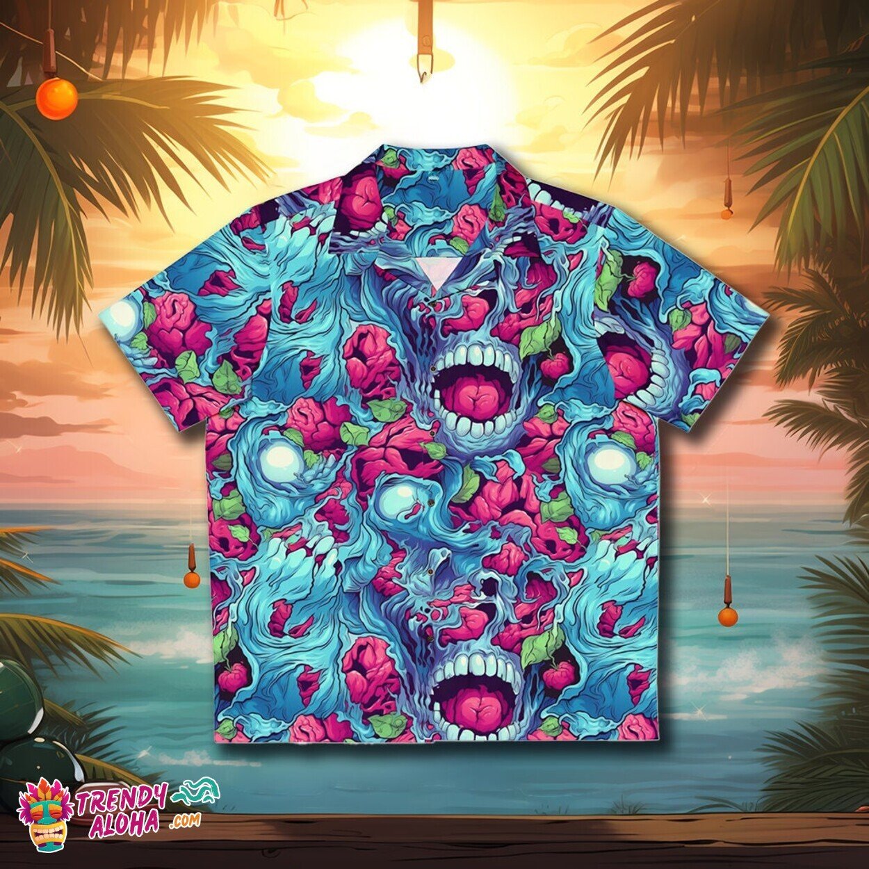 Terrifying Zombie Brains and Monster Print Horror - Adult & Kids T-Shirts, Sweatshirts & Hoodies apparel design preview 1