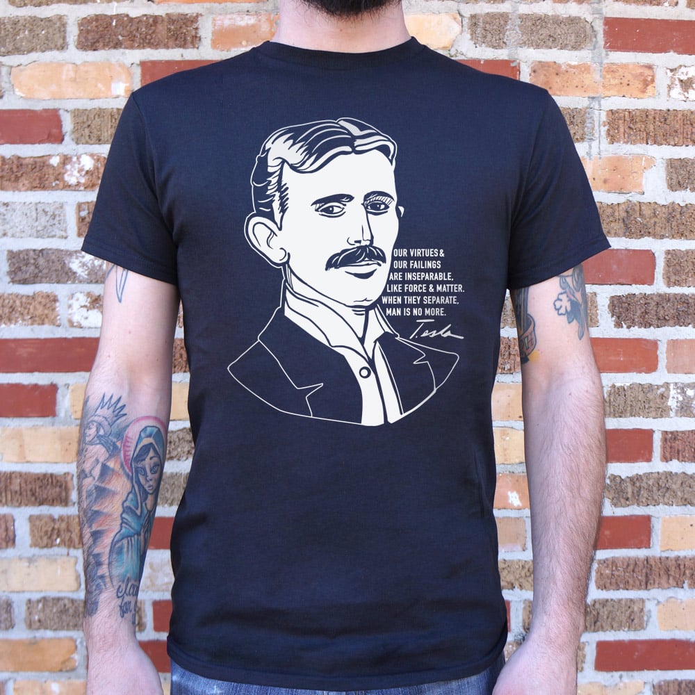 Tesla Quote - Adult & Kids T-Shirts, Sweatshirts & Hoodies apparel design preview 1