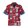 Texas Dominate the Diamond Rangers Red Blue Hawaiian - Adult & Kids T-Shirts, Sweatshirts & Hoodies apparel design preview 1