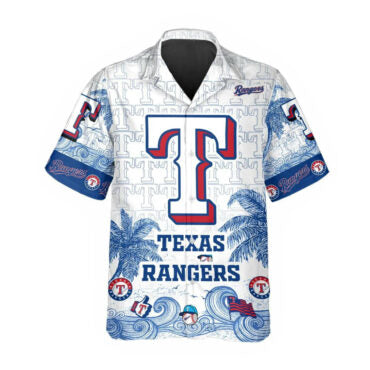 Texas Rangers Big Wave Hawaiian - Adult & Kids T-Shirts, Sweatshirts & Hoodies apparel design preview 1