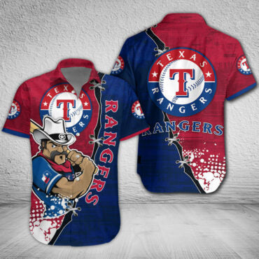 Texas Rangers Cowboy Spirit Hawaiian - Adult & Kids T-Shirts, Sweatshirts & Hoodies apparel design preview 1